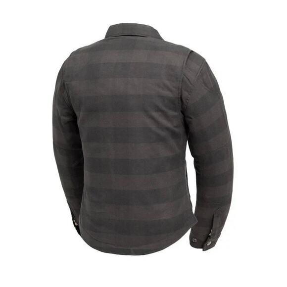 First Manufacturing Women's Sophia  Armored Moto Riding Flannel Zip Up Shirt - Picture 2 of 9